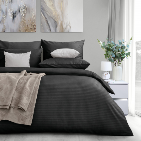 Постельное белье "Verossa" Stripe / Black