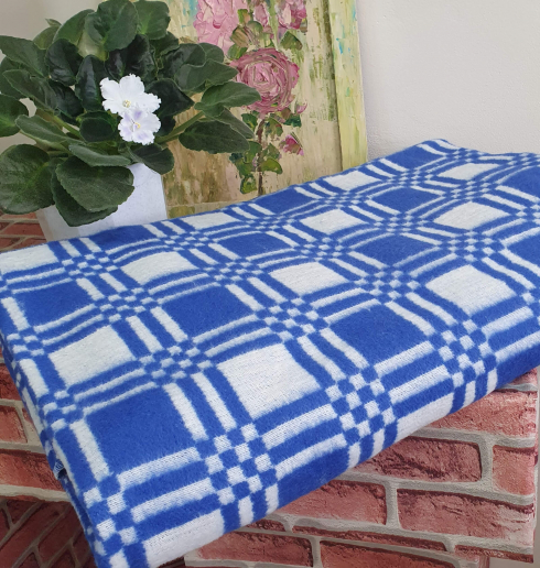 Одеяло байковое 400 гр. 100% хлопок / расцветки в ассортименте