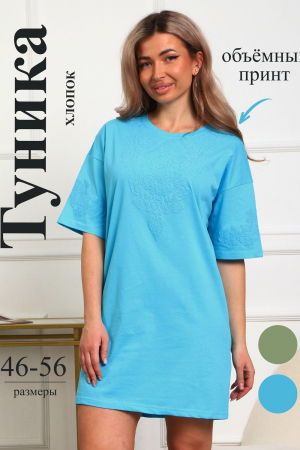 Женская туника 29533 / бирюзовый