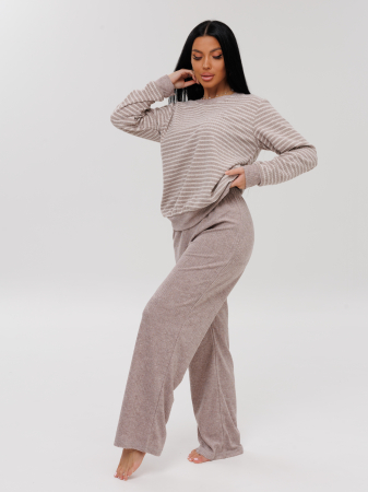 Женский костюм К-219(М) / Капучино (полосы)