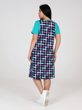 Женское платье СТРАЙК ПлК-52 / Зеленый фон