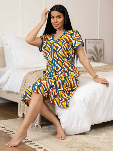 Женский халат мод.469/38 / Оранжевый