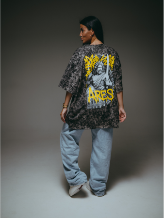 Женская футболка Ирбис / Черный, варенка