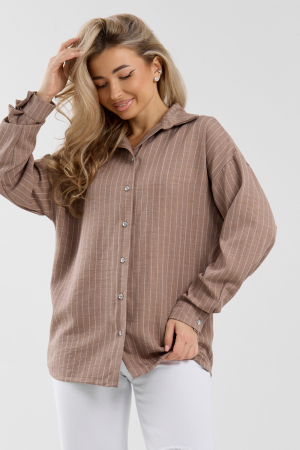 Женская рубашка 36987 / коричневый
