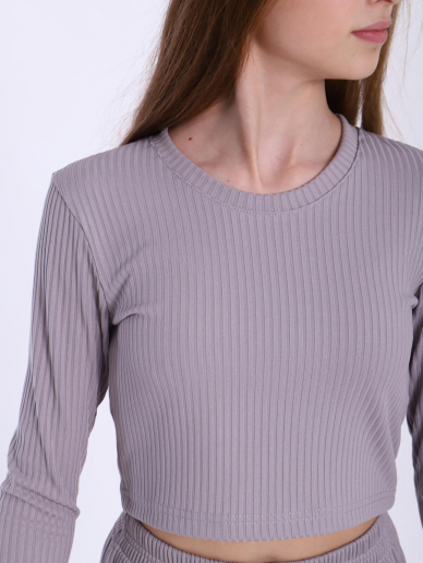 Детский лонгслив "Джулия" / Серый