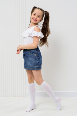 Детские гольфы Незабудка (набор 2 пары) / белый