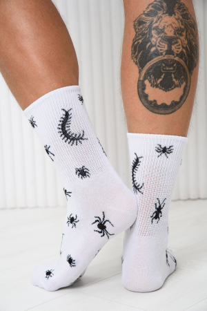 Носки стандарт мужские Сороконожка (набор 2 пары) / белый