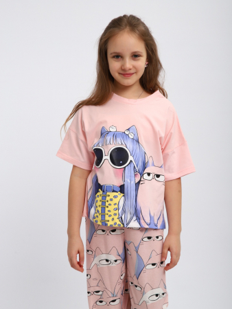 Детская пижама "Друзья" / Розовый