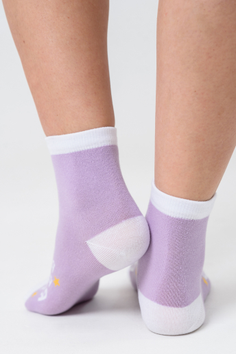 Носки стандарт женские Лучшая бабуля (набор 2 пары) / лиловый