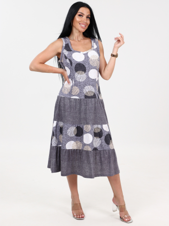 Женский сарафан 3 ЯРУСА СК-761 / Шары на капучино