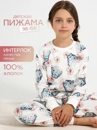 Детская пижама с брюками "Утро" / Мишка Тедди