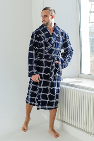 Мужской халат "Спенсер-2" 2200-М / Синий