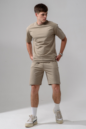 Мужской костюм с шортами 14486 / мокко