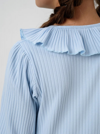 Детский джемпер "Дина" длинный рукав / Голубой