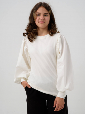 Детский джемпер "Доминика" длинный рукав / Молочный