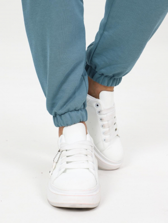 Костюм женский Домиан / серо-голубой