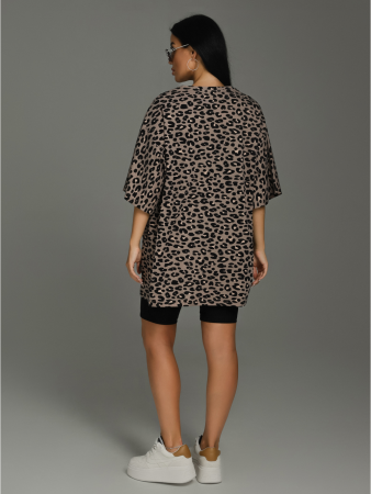 Женская футболка Ирбис / Кофе