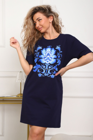 Женская туника 29534 / темно-синий