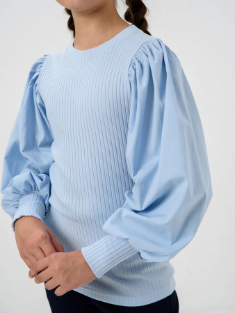 Детский джемпер "Доминика" длинный рукав / Голубой