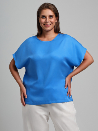 Женская блузка Летний драйв-4 / голубой