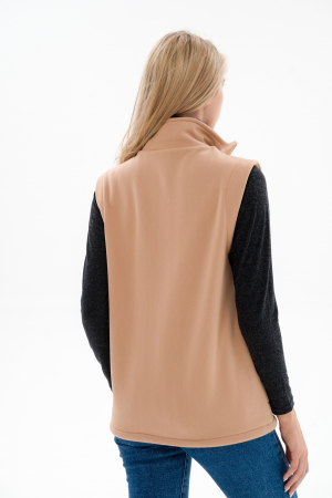 Жилет женский из футера / Капучино