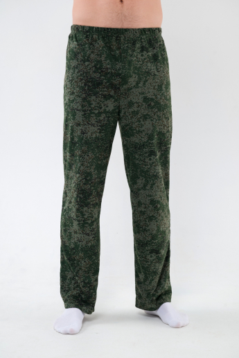 Брюки (макси) домашние мужские из кулирки / пиксель