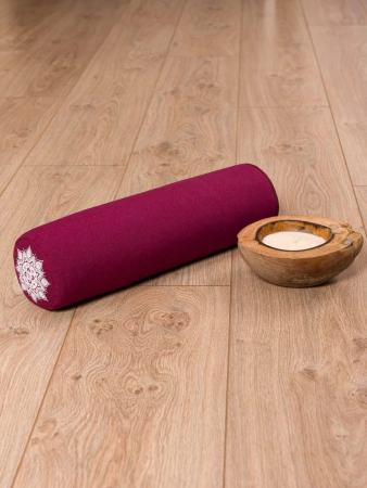 Подушка для йоги "Валик релакс" / бордо