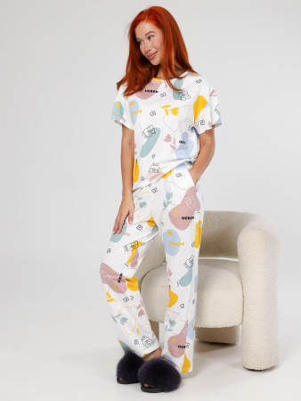 Женская пижама Мирин / молочный