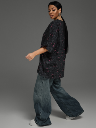 Женская футболка Ирбис / Графит