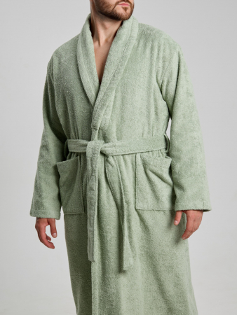 Халат мужской Комфорт-4 / светло-оливковый