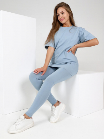 Женские леггинсы Лието / серо-голубой