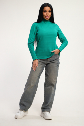 Женская водолазка 74721 / морская волна