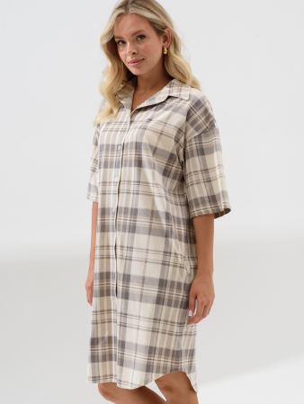 Женский халат "Комфорт" 2373-К / Бежевый