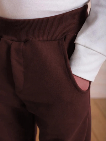 Детские брюки "Конструктор" / Молочный шоколад