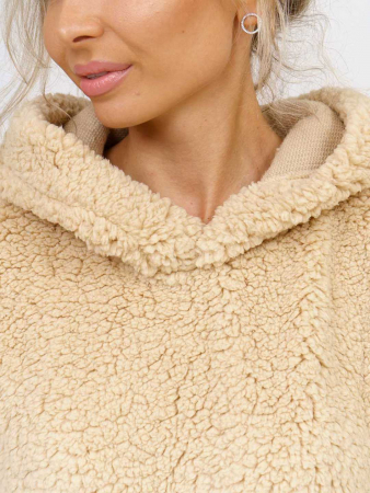 Женская толстовка мод.1770/3 (оверсайз) / Молочный