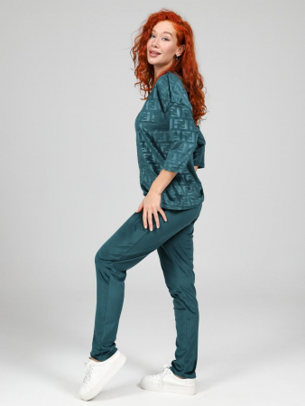 Женский костюм Вениса-Жаккард / изумруд