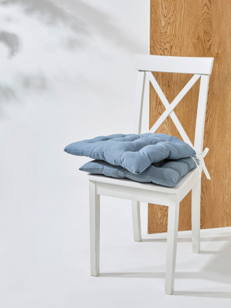 Кухонная подушка на стул (габардин) арт.GB40 / Светло-серый