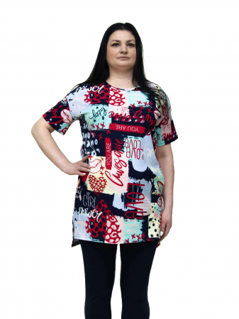 Женская футболка "Клава" / В ассортименте