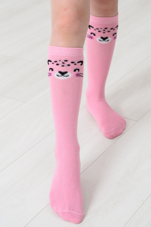 Детские гольфы Пантера (набор 2 пары) / розовый