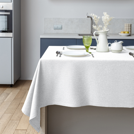 Скатерть рогожка "Волшебная Ночь" / Снег