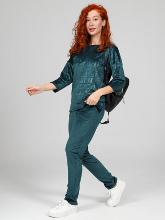 Женский костюм Вениса-Жаккард / изумруд