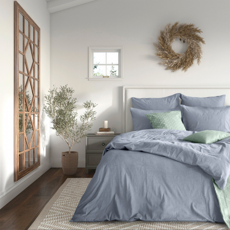 Постельное белье "Verossa" Melange / Indigo