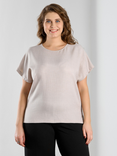 Женская блузка "Женский каприз-3" / бежевый