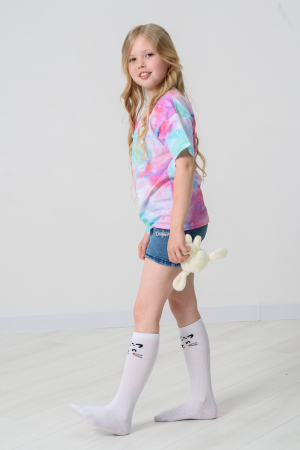 Детские гольфы Лео (набор 2 пары) / белый, желтый