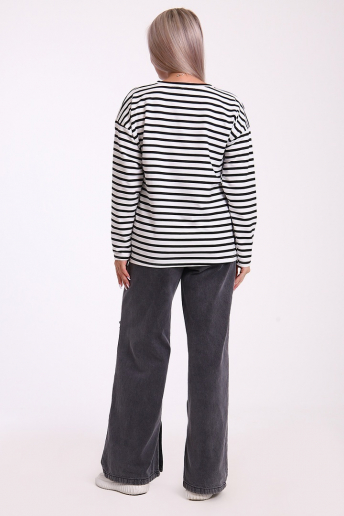 Женский лонгслив 731 / Черный