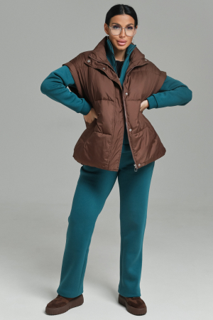 Женский костюм с брюками 74722 / морская волна