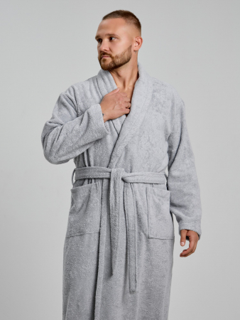 Халат мужской Комфорт-4 / светло-серый