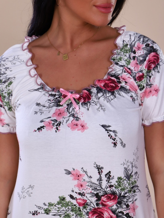 Женская сорочка 916 / Молочный