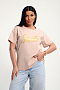 Женская футболка 85662 / бежевый
