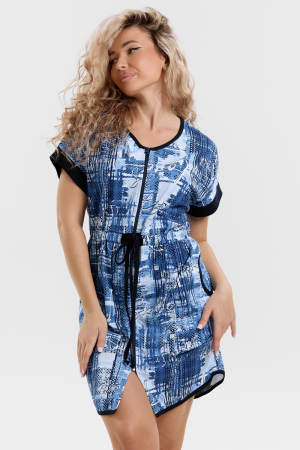 Женский халат 36993 / синий